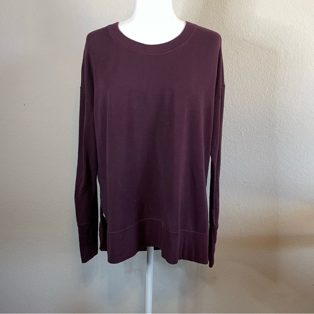 Athleta Purple Long Sleeve Sweatshirt Size Medium